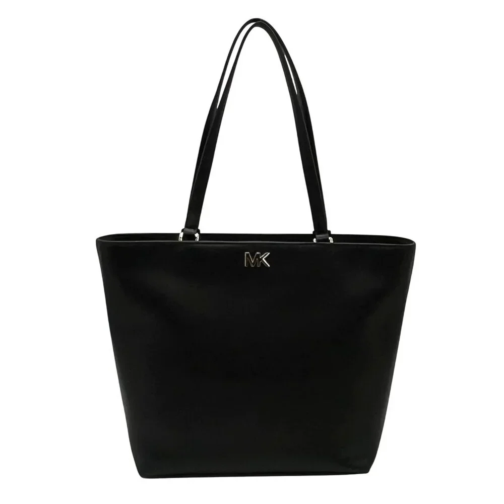 Michael Kors Black Leather Mott Tote Bag - Picture 1 of 11